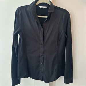 VINTAGE DESIGNER  MAX VOLMARY BLACK BUTTON DOWN SHIRT